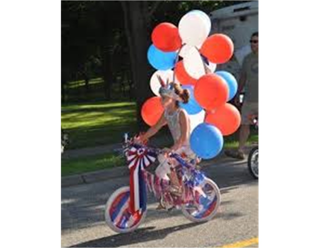 Pink Louis Vuitton Bike, Fitchburg Fourth of July Parade.